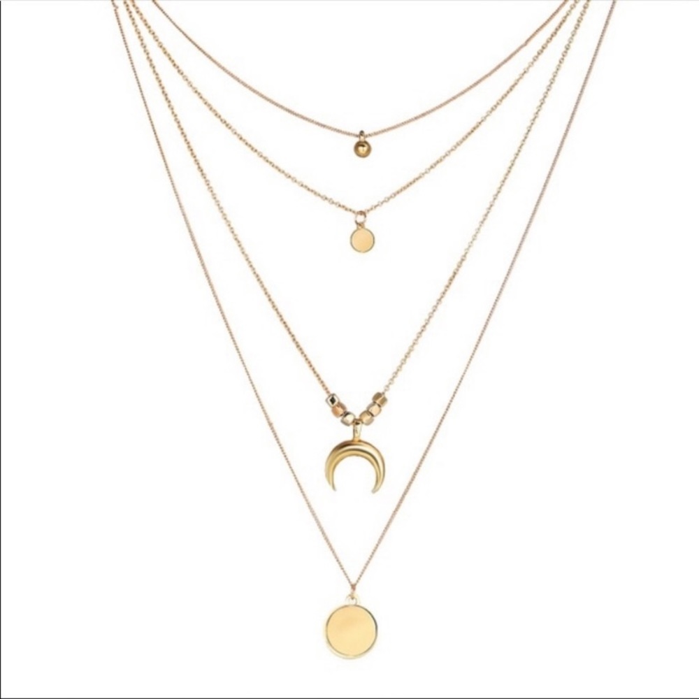 Boho layered necklace